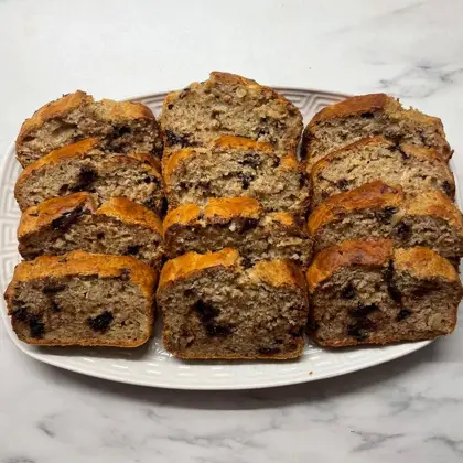 Banana bread chocolat-amande fait maison