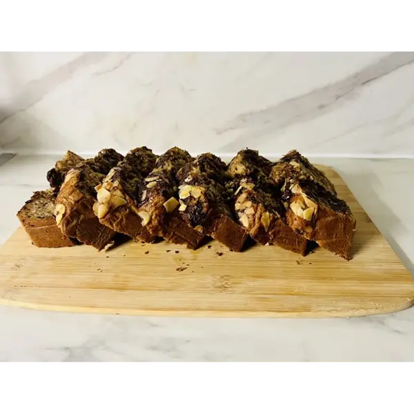 Banana bread choco-amande