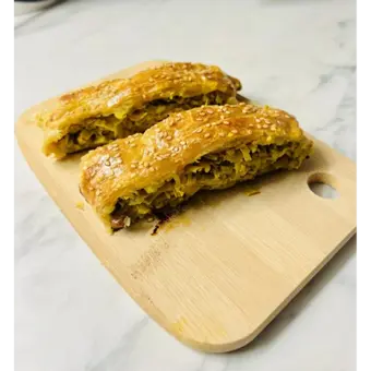 Feuilletés poireaux & saumon