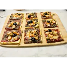 Pizzas roulées surimi, tomate & fromage