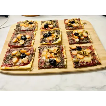 Pizzas roulées surimi, tomate & fromage